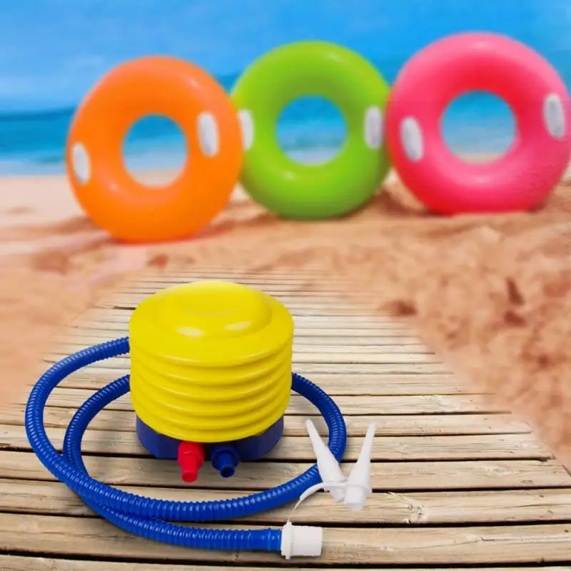Плавание ming бассейн надувной воздушный насос шар 4 "500CC Плавание кольцо устройство для накачивания воздухом Тип педали матрас надувной для