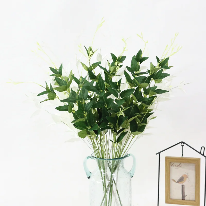 JAROWN Artificial Plant Simulation Green Leaves Flower Arrangement Decor Accessories For Wedding Decoration Home Office Decor (5)