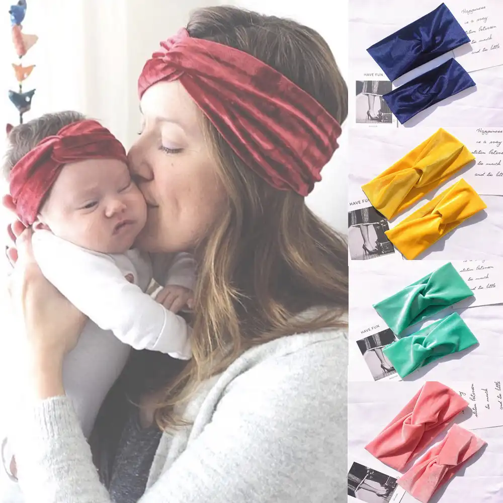 mom and daughter matching headbands