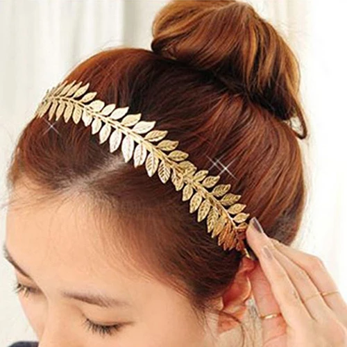 

Women Punk Laurel Leaf Branch Leaves Headband Party Prom Hair Band Jewelry