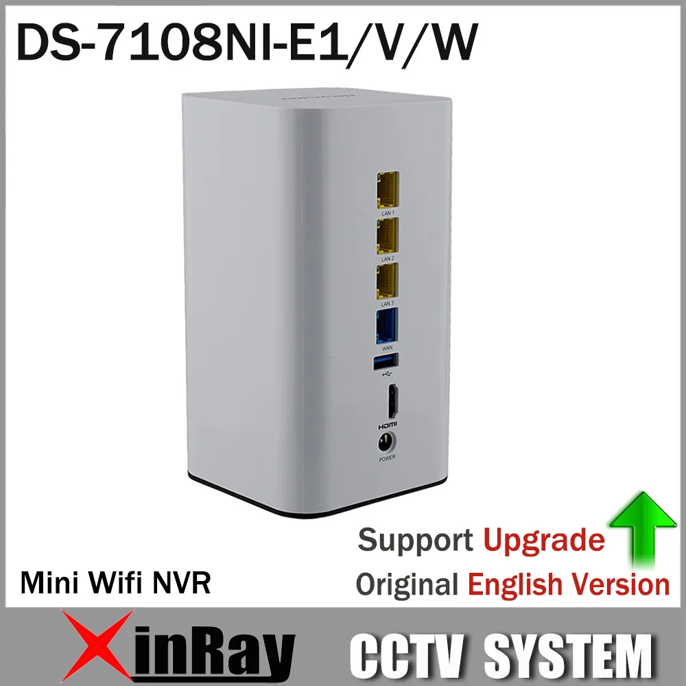 

HIK WIFI NVR DS-7108NI-E1/V/W 8CH WIFI NVR With built in Router Support Third Part Network Camera 6mp NVR support Ezviz p2p.
