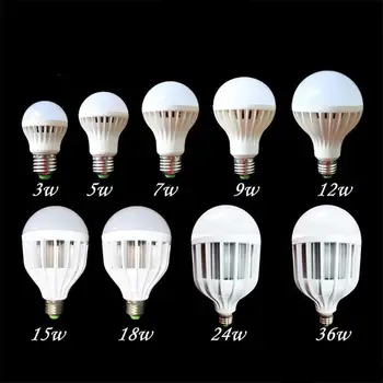 4PCS/lot B22/E27 LED Globe Bulb 3w/5w/7w/9w/12w/15w/18w/24w/36w Plastic LED Bulb 85-265V White/Warm White 2835/5730 SMD LED Bulb
4PCS/lot B22/E27 LED Globe Bulb 3w/5w/7w/9w/12w/15w/18w/24w/36w Plastic LED Bulb 85-265V White/Warm White 2835/5730 SMD LED Bulb