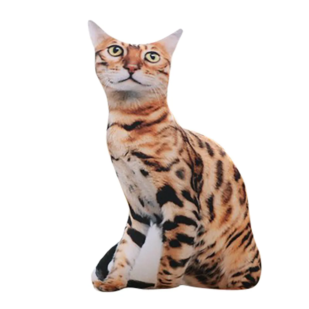 Высокое качество 100% бренд New1 pc 50 см мягкие 3D моделирование кошка 4 стиля забавный серый игрушка для кошки, с милым рисунком кота, Прямая