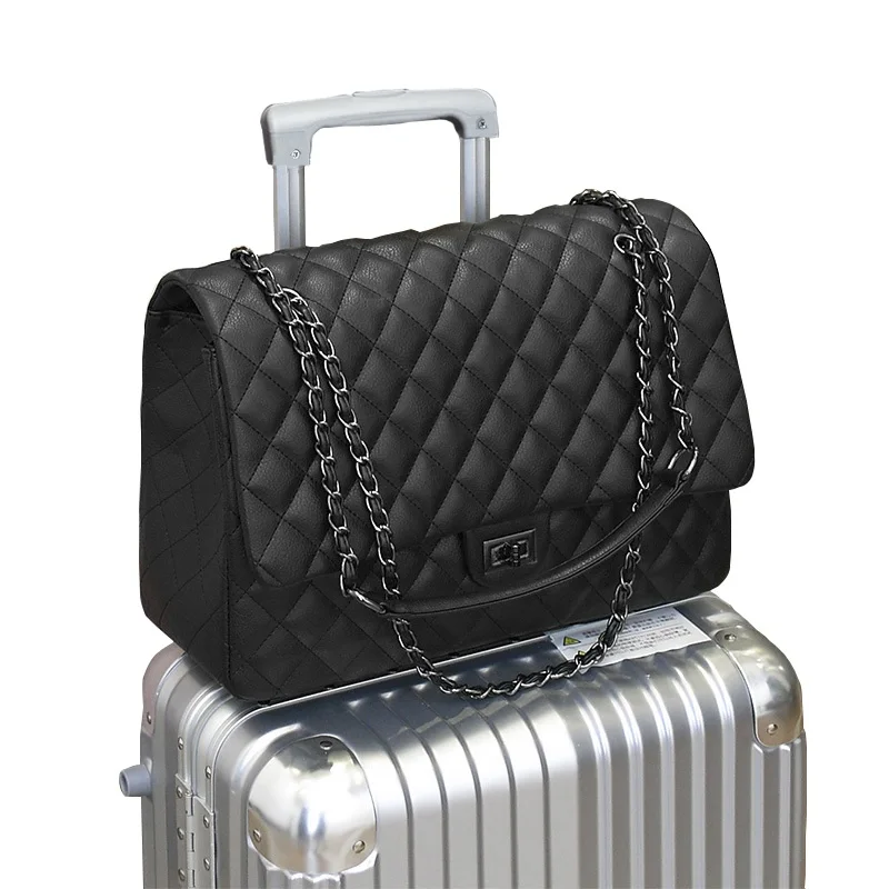 

Caker Brand 2018 Women Large Shoulder Bag Women Diamond Lattice Travel Bags Leather Pu big Bag Female Luxury Handbags Women Bags