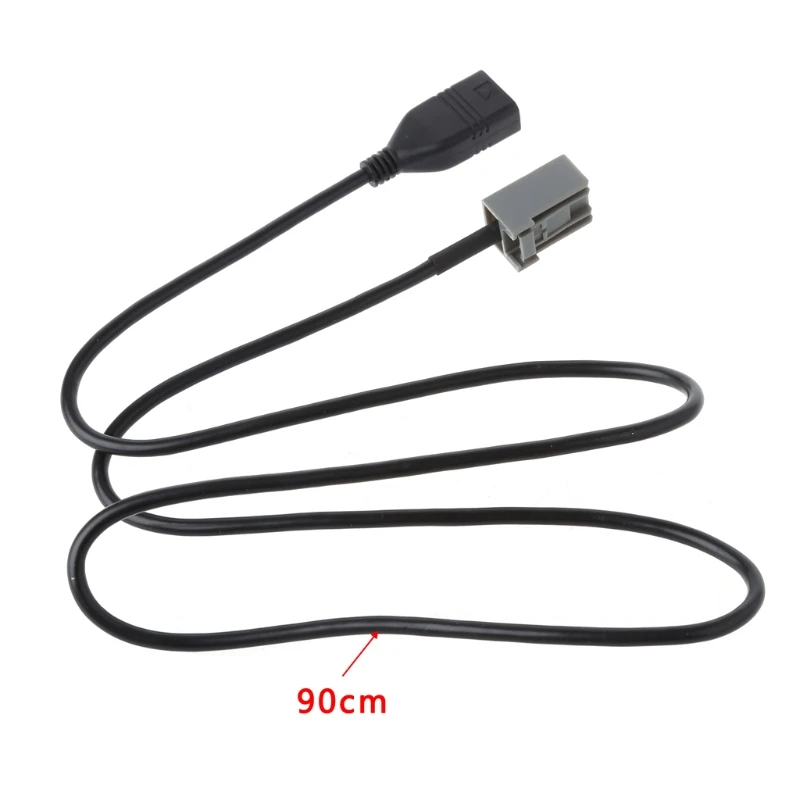 

OOTDTY Car USB Cable Audio Media Music Adapter Extension Wire For Honda Mitsubishi 2009