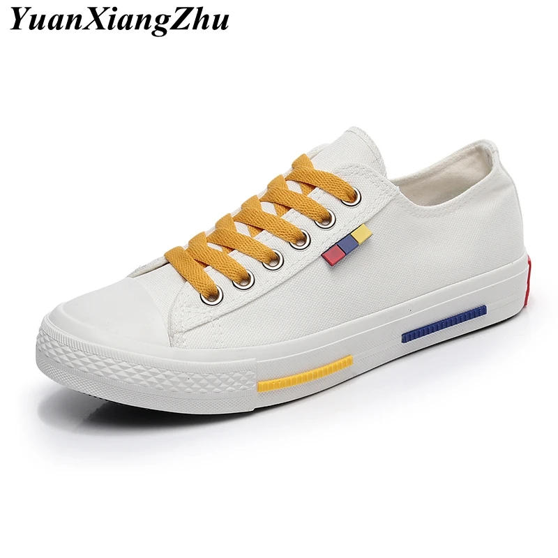 

Women casual sneakers 2018 new arrivals fashion lace-up white/black women shoes sewing shallow canvas shoes women student flats
