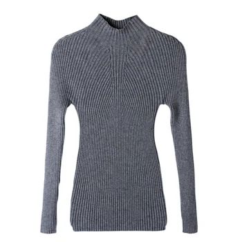 

2018 Women Autumn & Winter Sweater Slim Sexy Deep O Neck Women Sweater Long Sleeve Pullovers Knitted Sweater