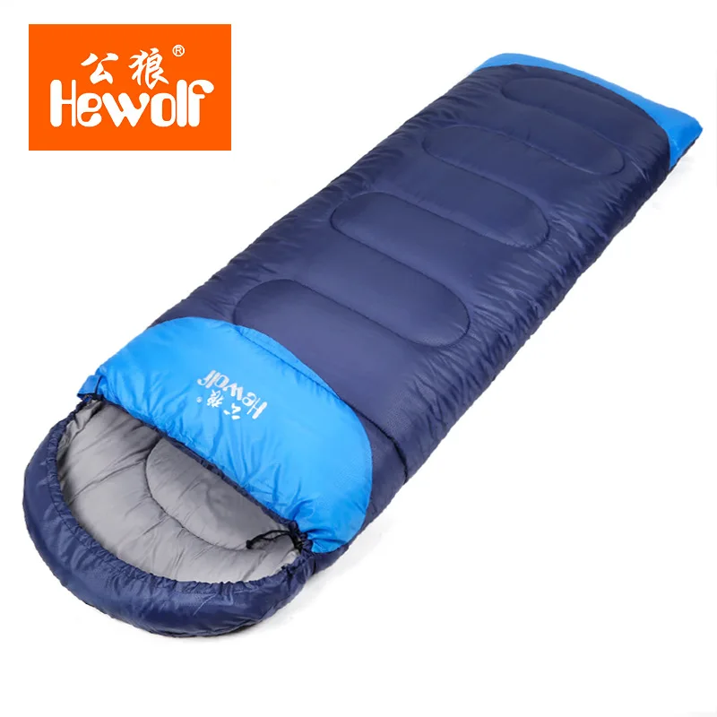 Promo  Thickening Outdoor Camping Adult Sleeping Bag Waterproof Keep Warm Thre Seasons Spring Winter Sleep