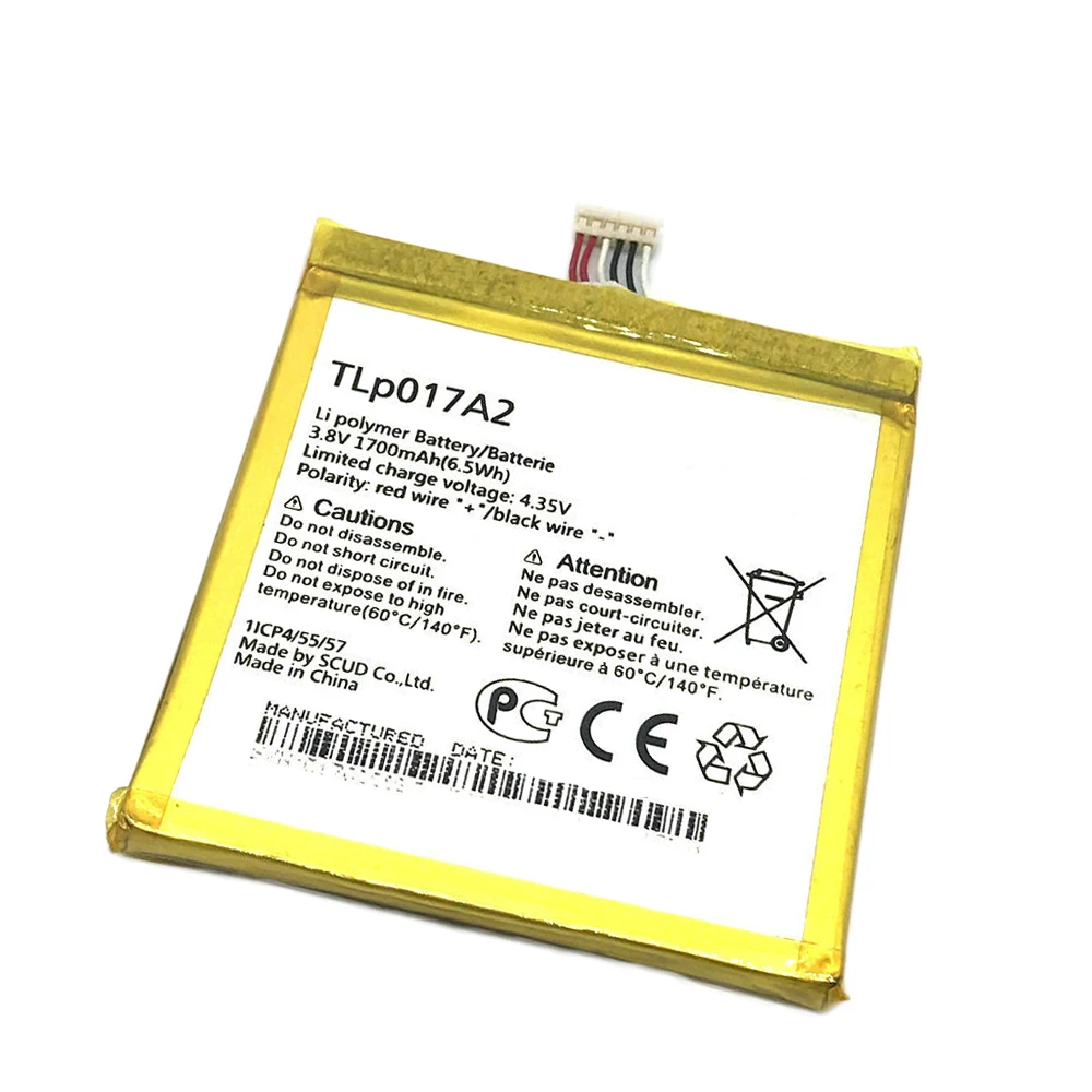 

10pcs/lot TLp017A2 Battery For Alcatel Onetouch Idol 2 Mini L OT 6016A 6016D 6016X 6014X Battery 1700mAh