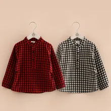 Детские Обувь для девочек Обувь для мальчиков Рубашки для мальчиков Детские Модная одежда для маленьких мальчиков Демисезонный плед блузка рубашка для Обувь для девочек детская хлопковая рубашка для Обувь для мальчиков