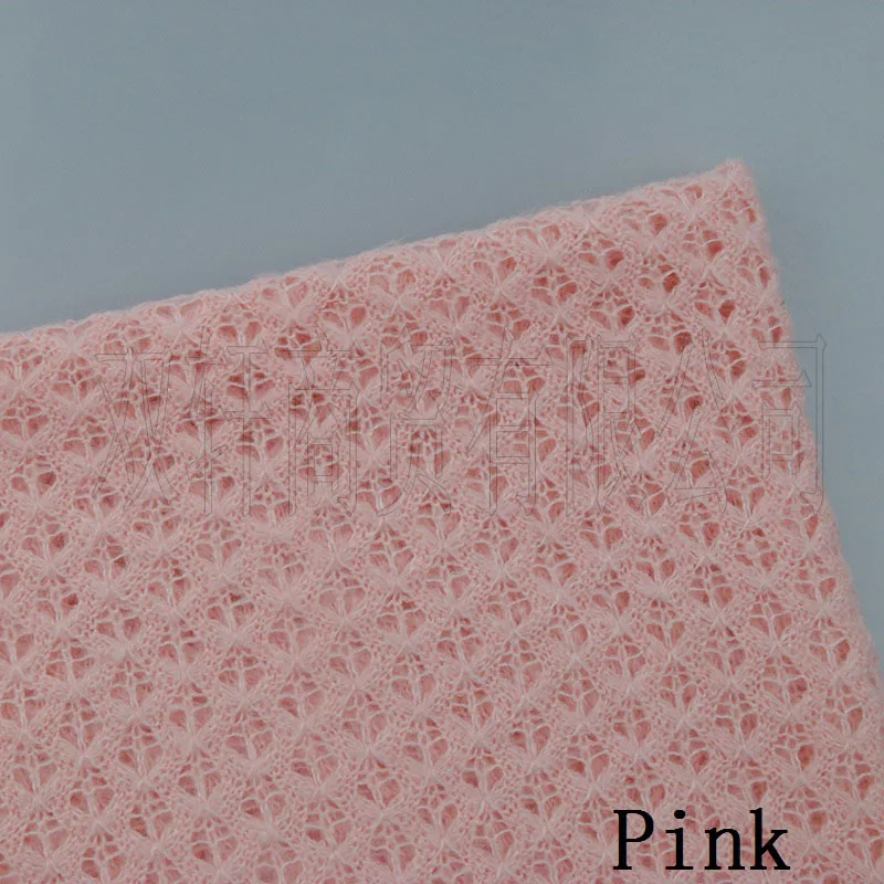 150*150 см трикотажное акриловое тонкое полотно для новорожденных фото реквизит фоновое одеяло корзина для новорожденных - Цвет: pink