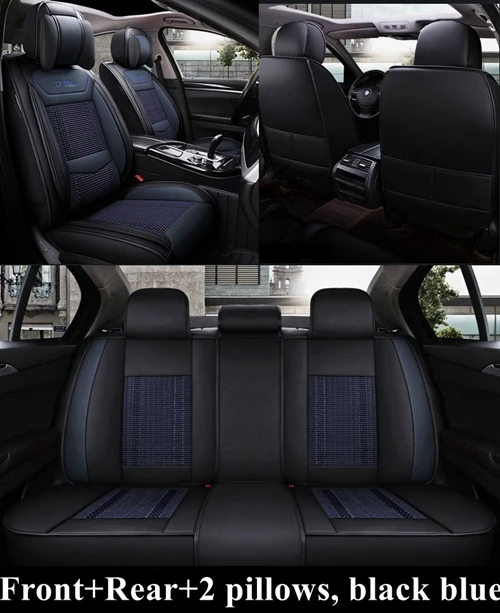 black blue Luxury Чехол для автомобильного сиденья для JEEP Wrangler jk ренегатский Чероки Grand CHEROKEE Commander Compass Патриот unlimited Rubicon Sahara Liberty - Название цвета: black blue Luxury