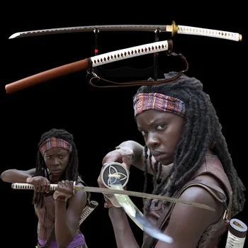 

Brandon Swords Handmade Walking Dead Sword 1095 Carbon Steel Sharp Combat Japanese Samurai Katana Full Tang Battle Ready Sword