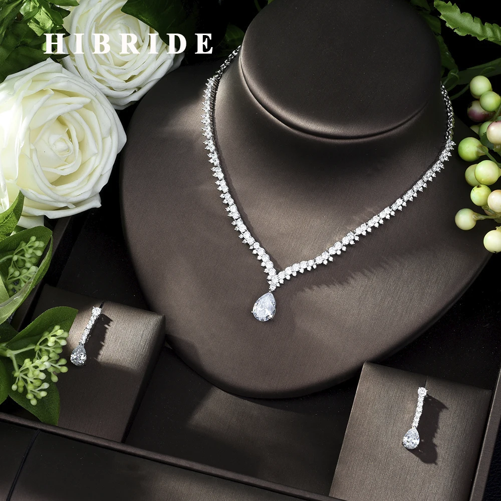 Hibride Exclusive Aaa Cubic Zirconia Wedding Bridal Dubai Jewelry Sets