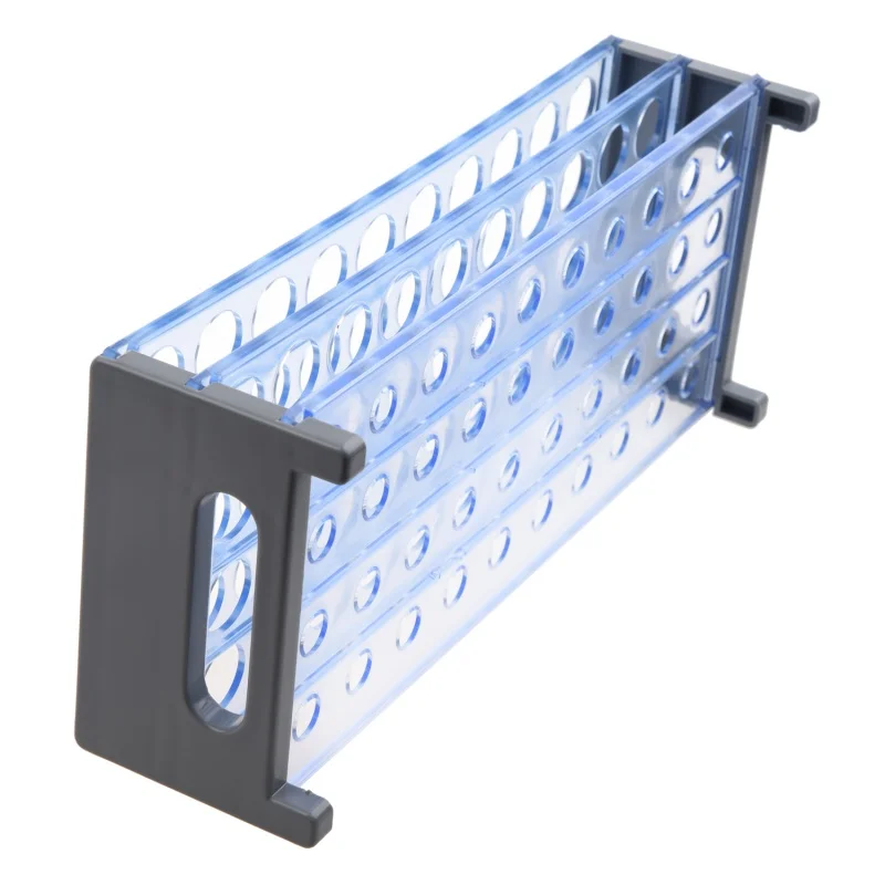 

Lab Clear Blue Plastic 40 Socket 19 mm Diameter Tube Holder
