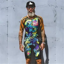 2019 Love the pain cycling skinsuit summer men color graffiti bike uniforme ciclismo hombre bicicleta triathlon suit swimwear