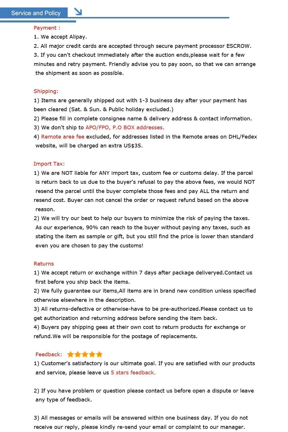 feedback