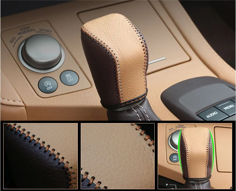 Lsrtw2017 волокна кожаный автомобильный брелок с Шестерни пост крышка для Lexus Es200 Es250 Es300h 2012 2013 Xv60 аксессуары