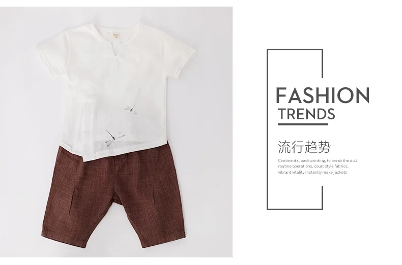 Summer Casual Baby Boy Clothes 2019 Cotton Short Sleeve T-shirt Shorts Kids Suit Korean Children Clothing Set For Boys Two-piece (8)