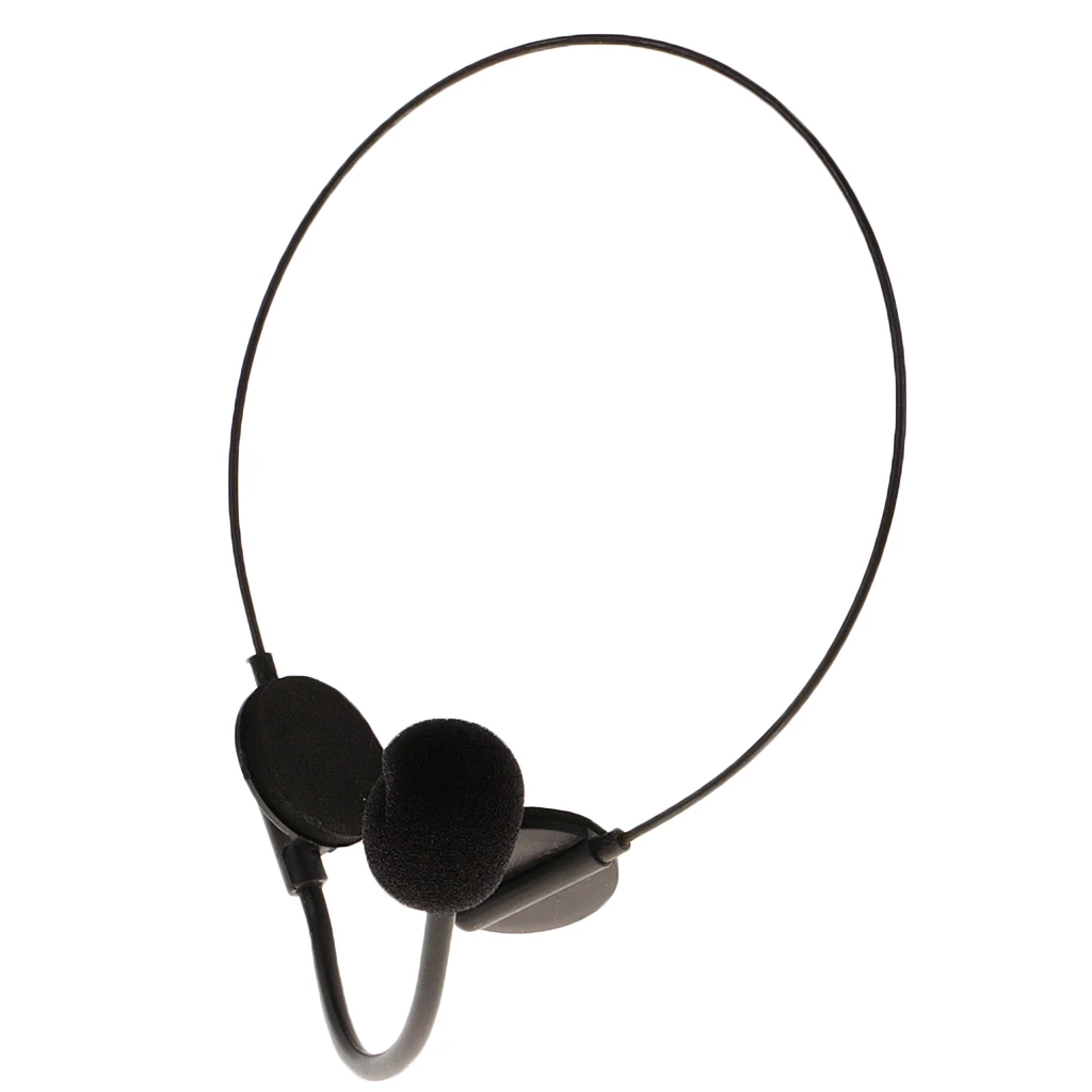 Microphone Headset Toy Novelty Black Mic Halloween Party Fancy Dress Prop Costume Accessory Party Favor