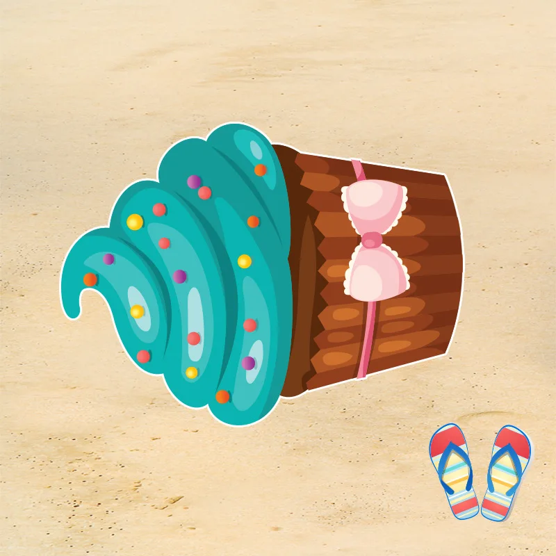 Необычный бургер/Пицца/пончик/французское пляжное полотенце Креативный дизайн серия микрофибра усовершенствованная ткань пляжный бассейн лучший партнер