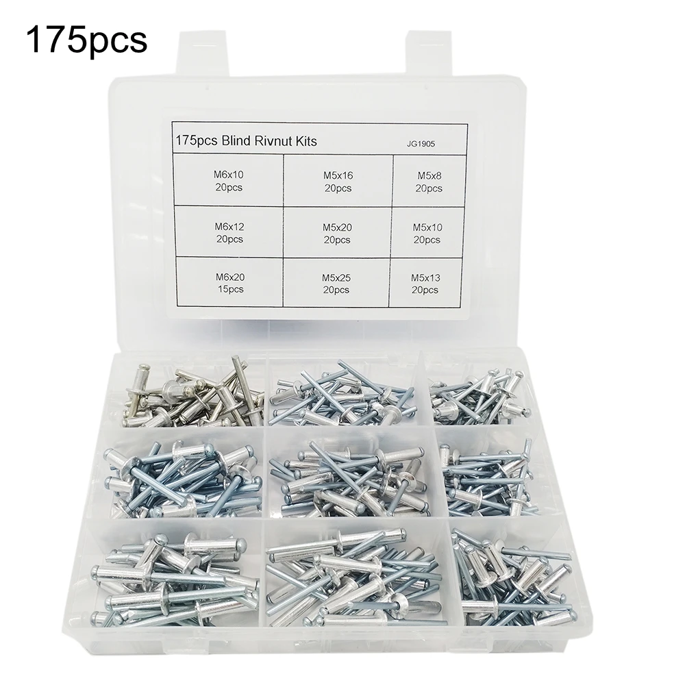 Buy 175pcs Nail Decoration Aluminium Blind Rivnut Pop