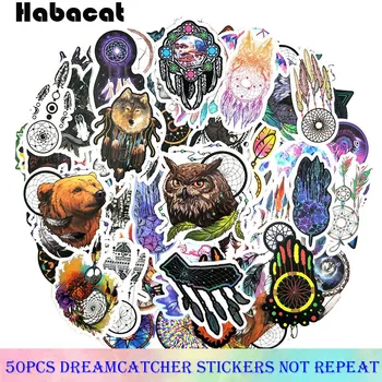 

57Pcs/pack Waterproof Dreamcatcher Stickers For Bicycle Motorcycle Skateboard Laptop Ocean Feather Catcher Network Album Sticker