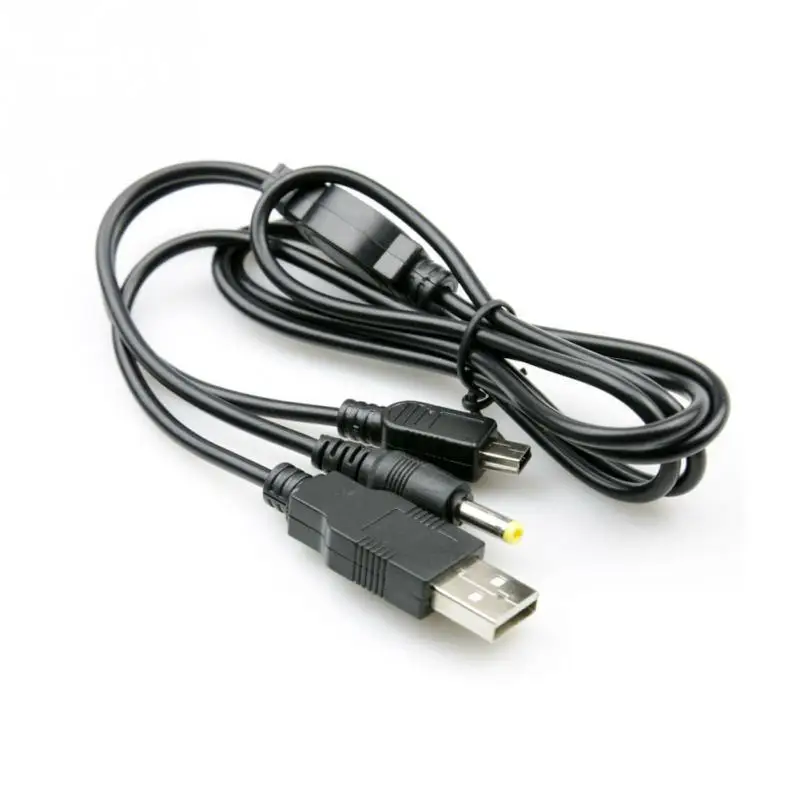 2 в 1 USB передачи данных зарядное устройство кабель для psp 1000 2000 3000 Черный#0814