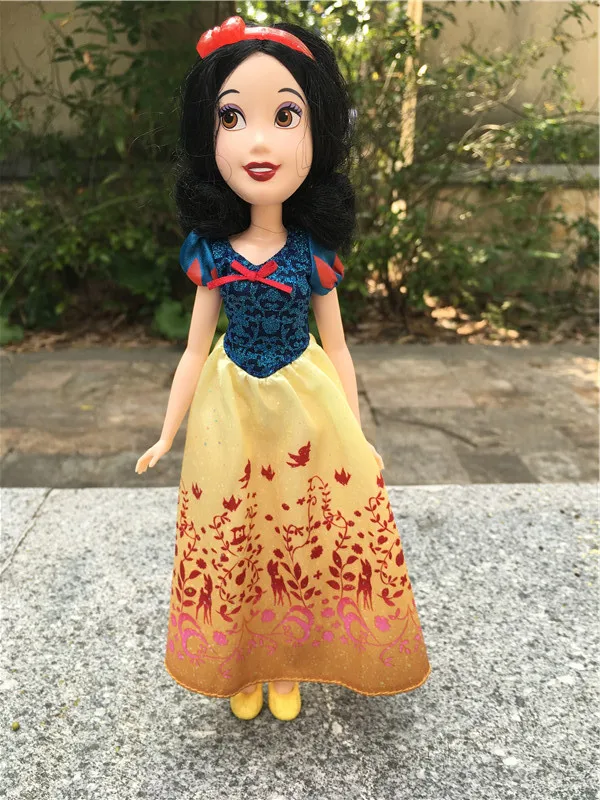 Disney Princess Royal Shimmer 1" куклы Аврора/Золушка/Мулан/Жасмин/Мерида/Тиана/Ариэль/Pocahontas/Белль/Эльза/Рапунцель - Цвет: Snow White