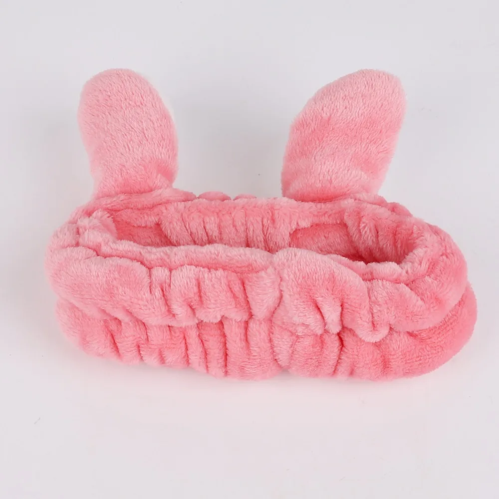Новое поступление розовый милый кролик лента для волос эластичная лента для волос повязки-банданы для женщин и девочек аксессуары для волос