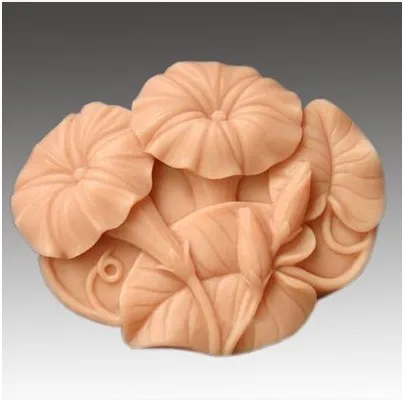 Hand made soap silica gel mold DIY Flower Pattern Craft Bathing Salt Soap Making Silicone Mould