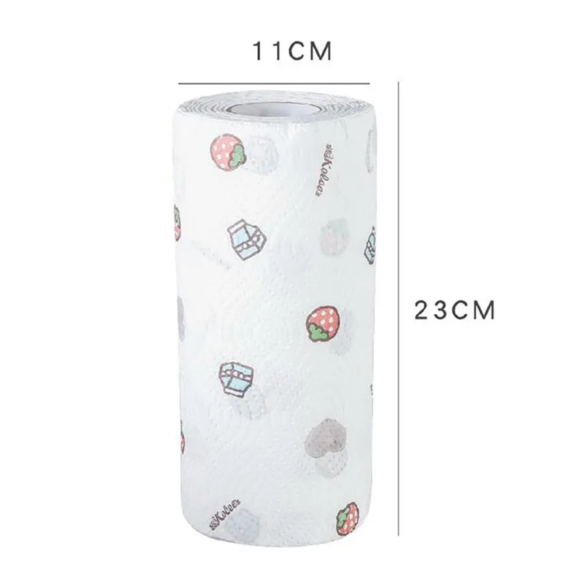 Kitchen Clean Paper Towel Cloth Durable Washable for Dish Glass Desk Paper Towels Household Cleaning Tools #4A03 (2)