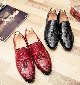 

Men new fashion single shoes male england style personality pointed toes summer flat leather dress shoes free shipping