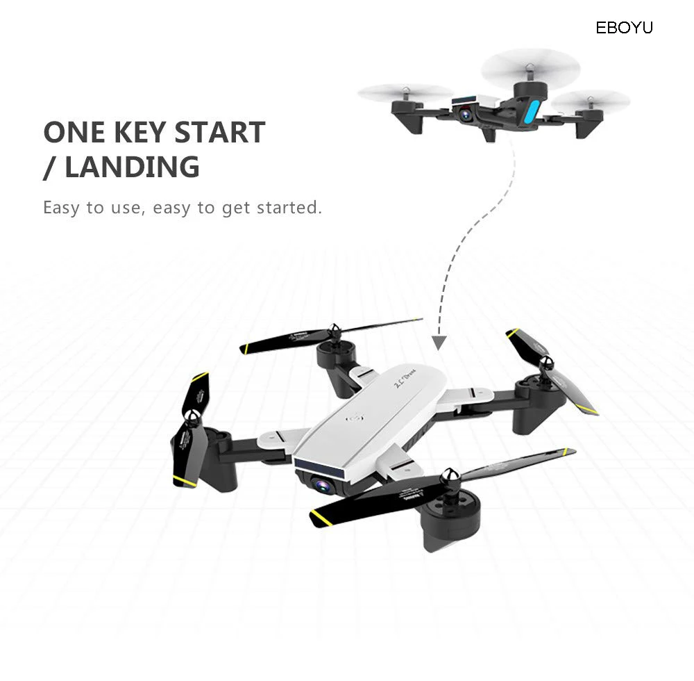 EBOYU SG700D Радиоуправляемый Дрон 4K/1080P широкоугольная Wi Fi FPV камера оптический поток
