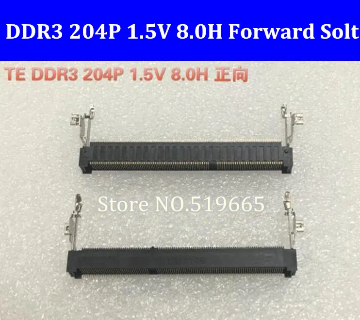 Разъемы DDR3 204P 1 5 в 8 0 H гнезда для карт памяти ноутбука 204PIN вперед | Компьютеры и