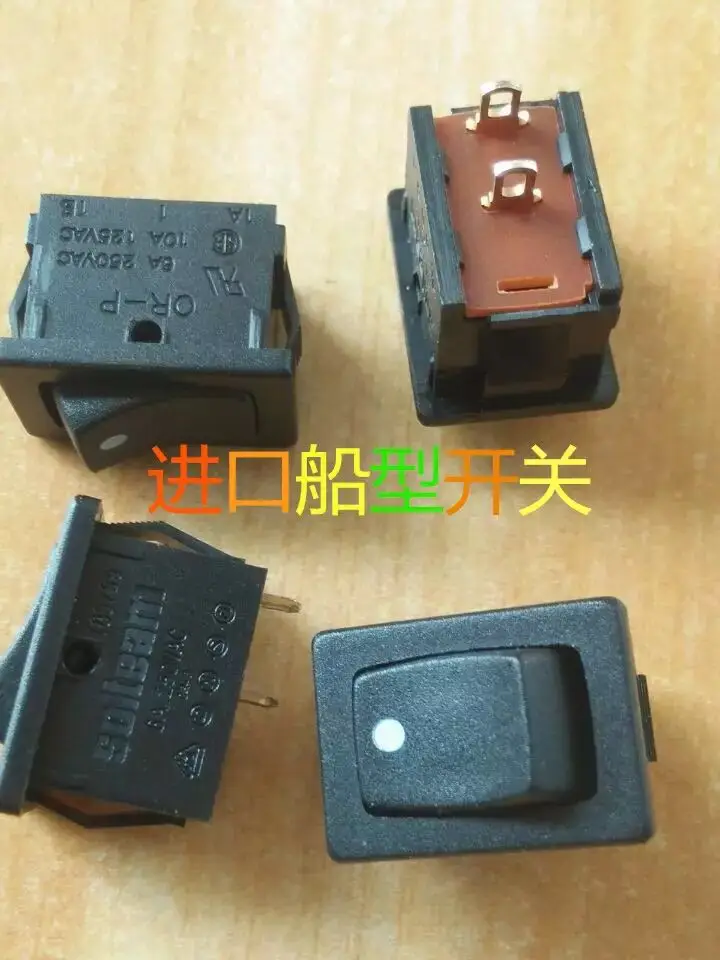 

Original new 100% rocker switch T85/55 0R-P reset switch 2pin 6A250VAC 10A125VAC