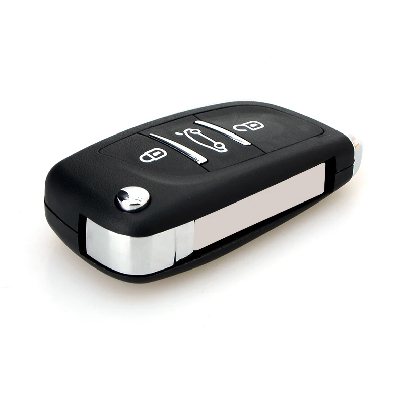 

3 Buttons Replacement Remote Car Keys Fit For PEUGEOT 207 407 406 307 308 SW 408 107 Flip Folding Key 434MHZ PCF7961Chip HU83