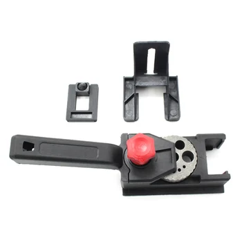 

Punch Locator 10 Holes Woodworking Punching Positioning Fixture Device DIY 3-12mm Bit Limit Ring Set