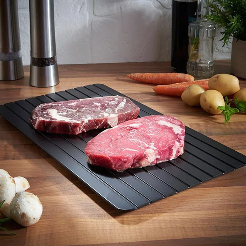 Baosen Fast Defrosting Tray Defrost Meat or Frozen Food Quickly Without Electricity Microwave Meat Poultry Tool Kitchen Gadgets Baosen Fast Defrosting Tray Defrost Meat or Frozen Food Quickly Without Electricity Microwave Meat Poultry Tool Kitchen Gadgets