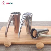 SHENHONG – pince à noix de pécan en alliage de Zinc, Cascanueces de pin, entonnoir, pince à poignée givrée, outil de cuisine