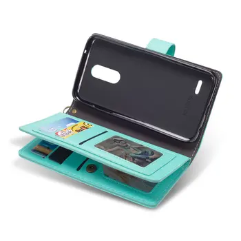 

Newest Multifunction Flip case for LG K8 2018 Case Leather Cover Card Slot for LG K10 2018 Case Cover 360 Full Protective Armor