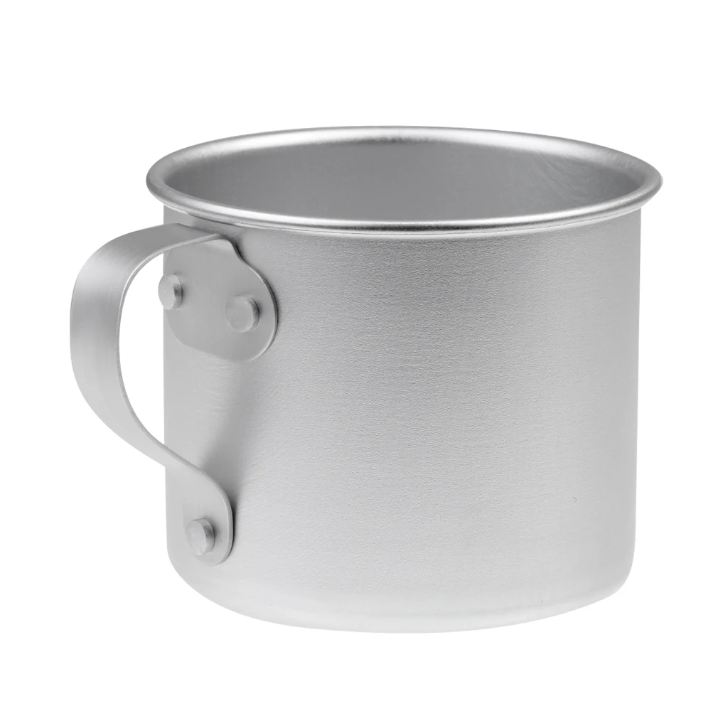 300ml 10.6oz Aluminum Coffee Tea Mug Cup with Handle - Aluminum Camping / Travel Cup for outdoor activity
