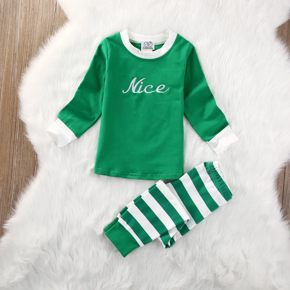 Emmababy Christmas Pajamas Infant Baby Boys Girls Striped Top Stripe Pants Pajamas Outfits 1 6t Pants Pajama Baby Christmas Pajamaschristmas Boys Pajamas Aliexpress