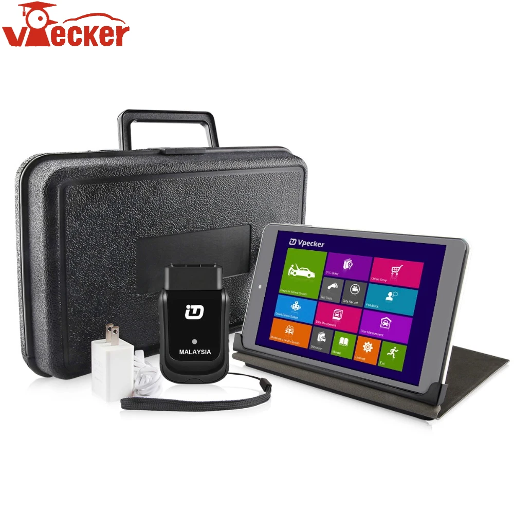 Новейший Vpecker Malaysia Bluetooth OBD2 автомобильный диагностический полный сканер кодов