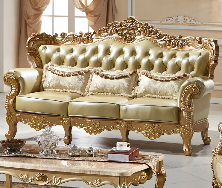 Классический Европейский ручной диван с резной отделкой набор мебели/твердая резьба по дереву антикварная мебель 0409