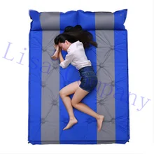 2017 hot sale double people waterproof thickening fully automatic inflatable cushion hiking climbing camping tent sleeping mat