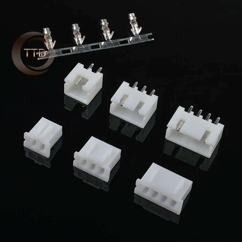 

100 sets Kit 2p 3p 4p 2.54mm Pitch Terminal / Housing / Pin Header Connector Wire Connectors Adaptor XH Kits 2.54