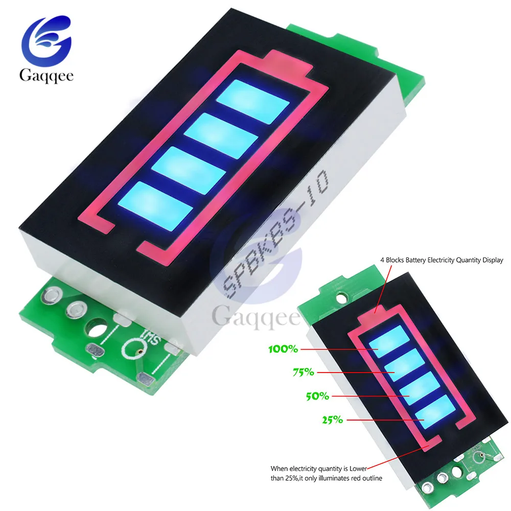 

6S Series Lithium Battery Capacity Indicator Module Display Electric Vehicle Battery Power Tester Li-po Li-ion 25.2V