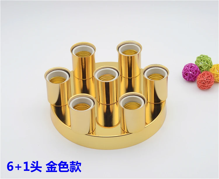 

Multi 3 heads 6 heads ceiling canopy with E27 lamp holder for pendant light Wall lamp chandeliers led bulb Lighting Accessories