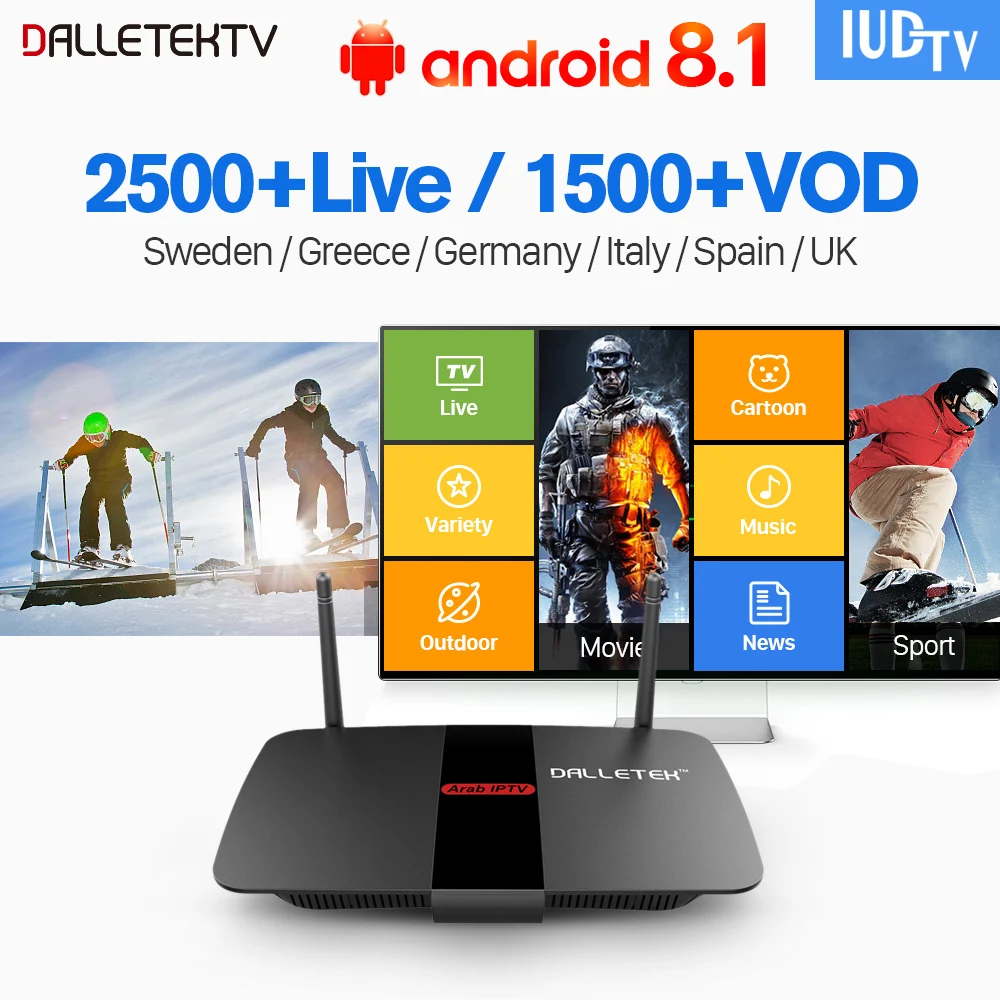 R1 IPTV Sweden Box Android 8.1 IUDTV Set top Box 1 year IPTV Subscription IPTV Portugal Sweden Turkey Spain Italy UK IP TV цена R1 IPTV Sweden Box Android 8.1 IUDTV Set top Box 1 year IPTV Subscription IPTV Portugal Sweden Turkey Spain Italy UK IP TV цены онлайн
